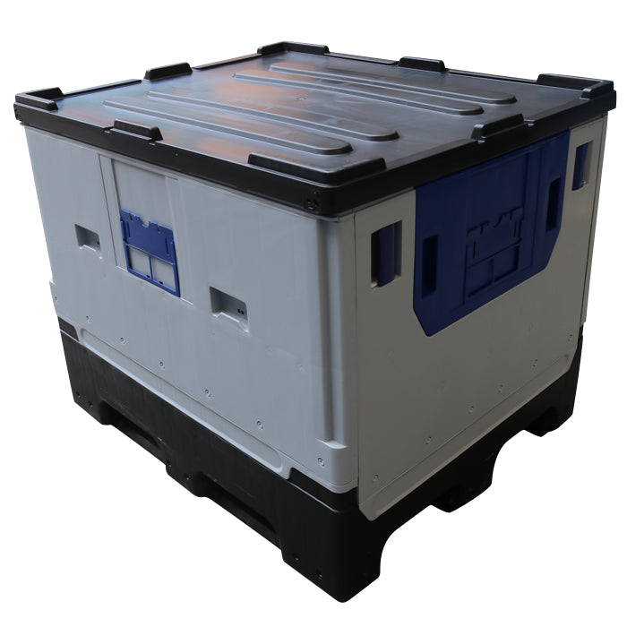 JOIN Collapsible Sleeve Logistics HDPE Box Foldable Plastic Pallet Box with Wheels for Shipping, Storage & Transport
